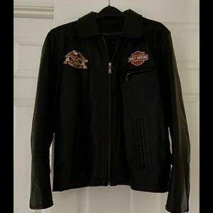 GENUINE LEATHER MEN’S BLACK LEATHER JACKET.
